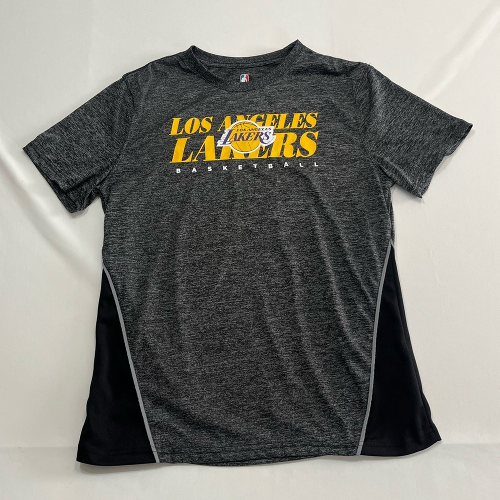 Los Angeles Lakers‎ Basketball NBA Gray Warm Up Shooting Shirt Men’s Size L
